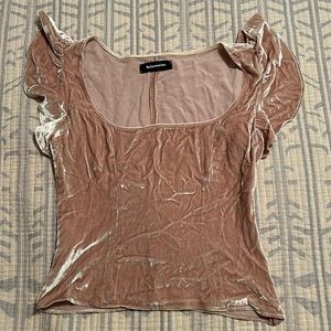 Reformation velvet top size 6